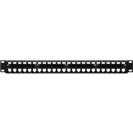 Tripp Lite 48-Port 1U Rack-Mount Unshielded Blank Keystone/Multimedia Patch Panel, RJ45 Ethernet, USB, HDMI, Cat5e/6