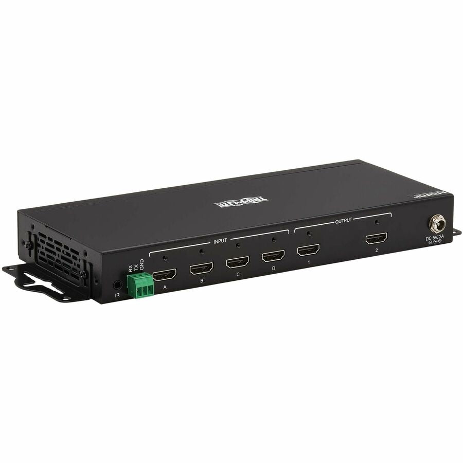 Tripp Lite 4x2 HDMI Matrix Switch/Splitter with Remote Control and Multi-Resolution