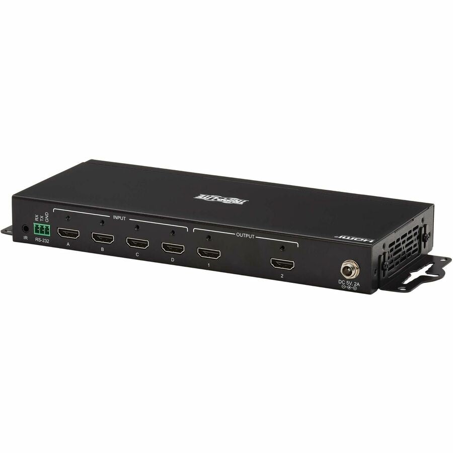 Tripp Lite 4x2 HDMI Matrix Switch/Splitter with Remote Control and Multi-Resolution