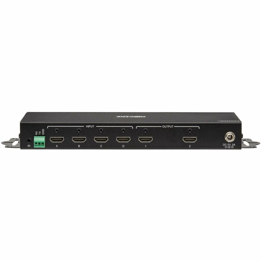 Tripp Lite 4x2 HDMI Matrix Switch/Splitter with Remote Control and Multi-Resolution