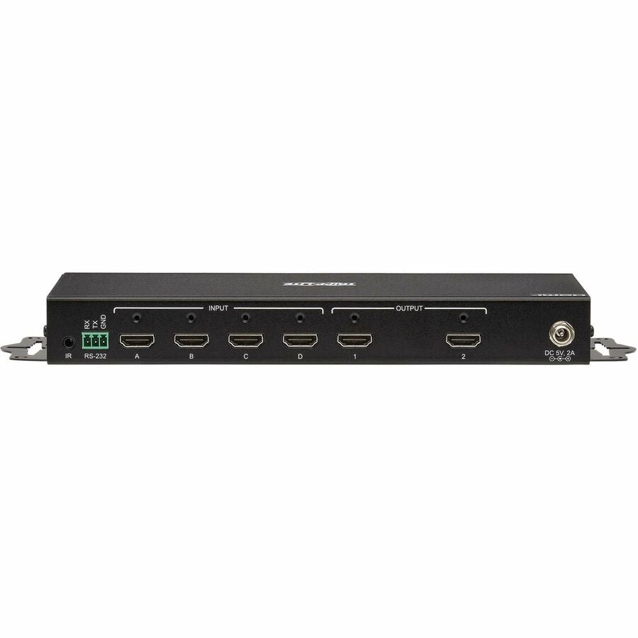 Tripp Lite 4x2 HDMI Matrix Switch/Splitter with Remote Control and Multi-Resolution
