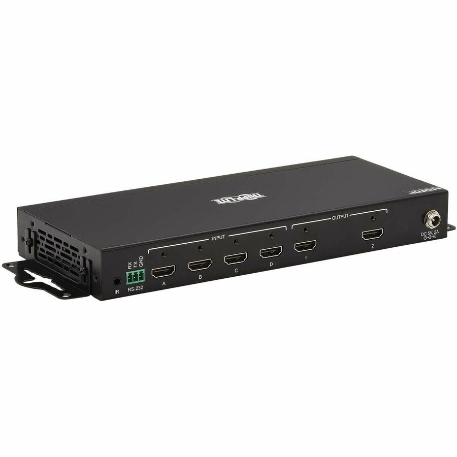 Tripp Lite 4x2 HDMI Matrix Switch/Splitter with Remote Control and Multi-Resolution