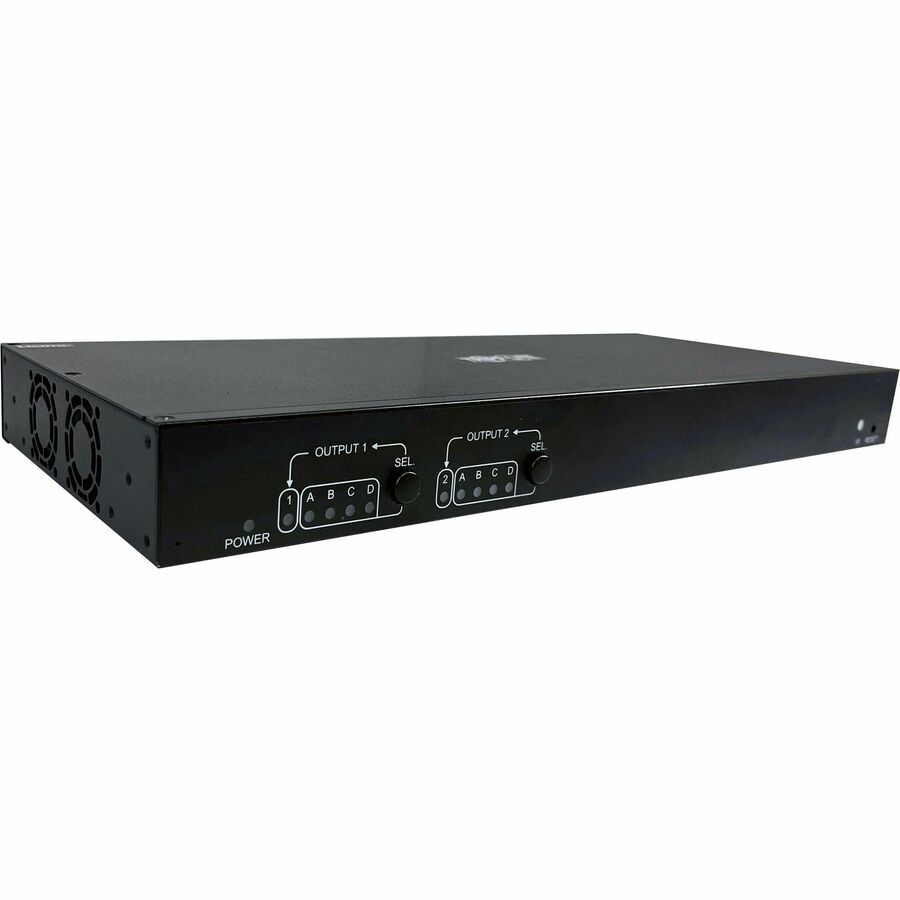 Tripp Lite 4x2 HDMI over Cat6 Matrix Switch Kit Switch/2x Pigtail Receivers 4K 60 Hz HDR