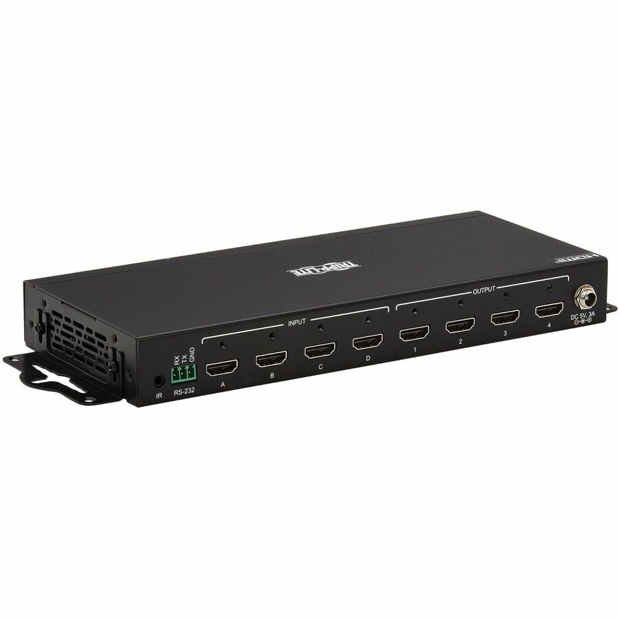 Tripp Lite 4x4 HDMI Matrix Switch/Splitter with Remote Control and Multi-Resolution