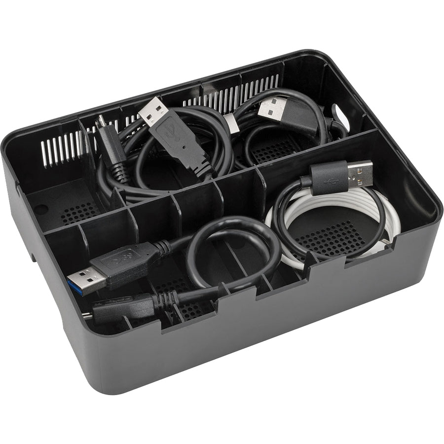Tripp Lite 5-Port Usb Charging Station With Built-In Device Storage, 12V 4A (48W) Usb Charger Output