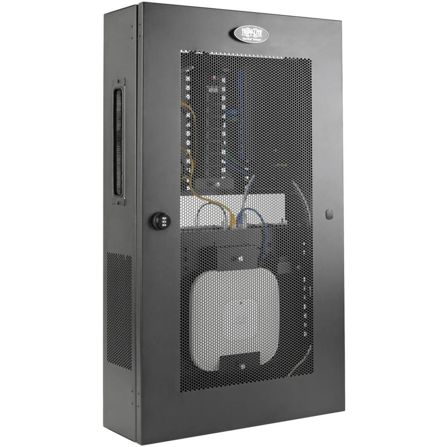 Tripp Lite 5U Low-Profile Vertical Wall Mount Structured Wiring Enclosure, Switch-Depth, Adjustable Equipment Brackets