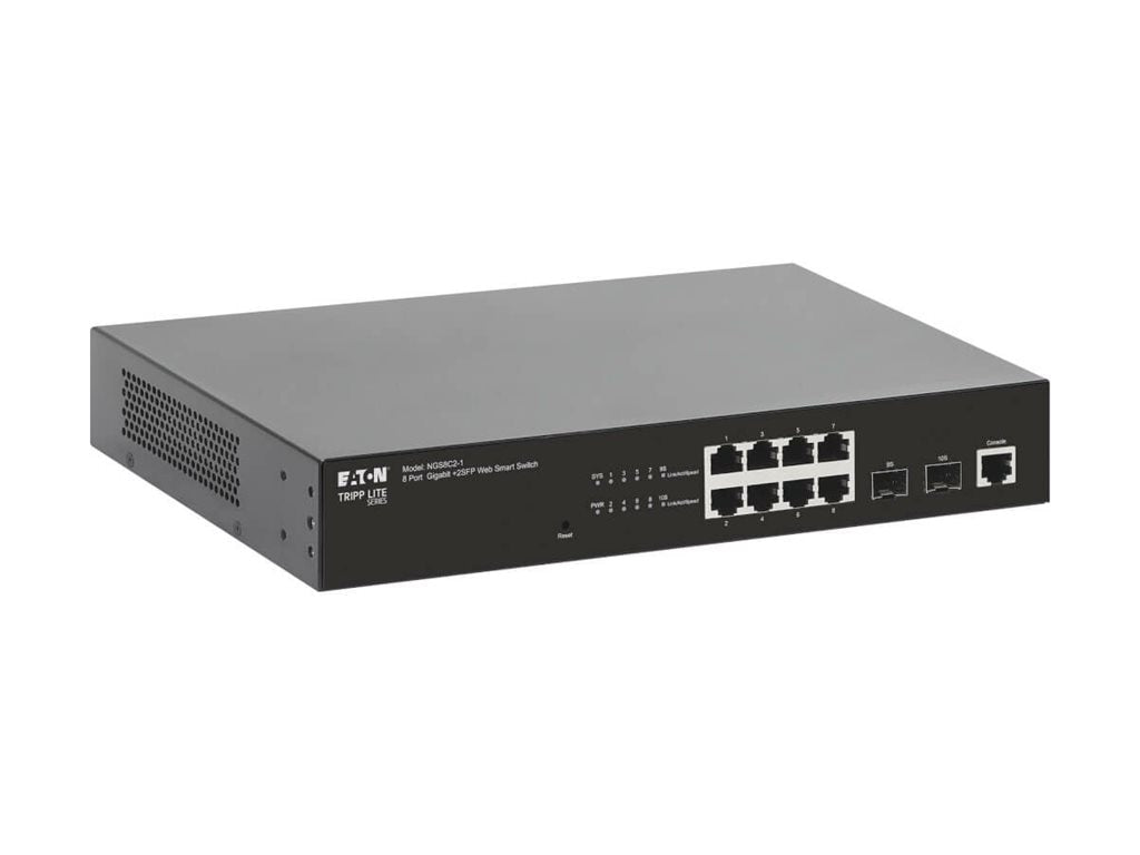 Tripp Lite 8-Port Managed Gigabit Ethernet Switch Layer 2 for Offices