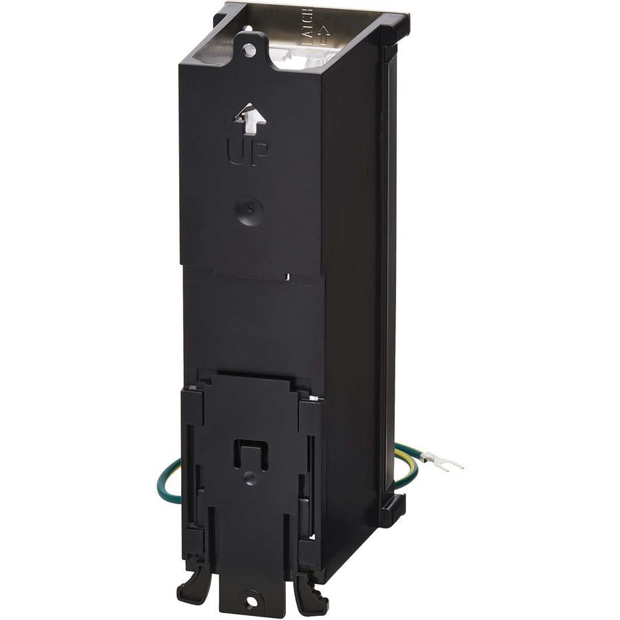 Tripp Lite 8-Port Metal DIN-Rail Mounting Keystone Patch Panel with Grounding, Black/Silver, TAA