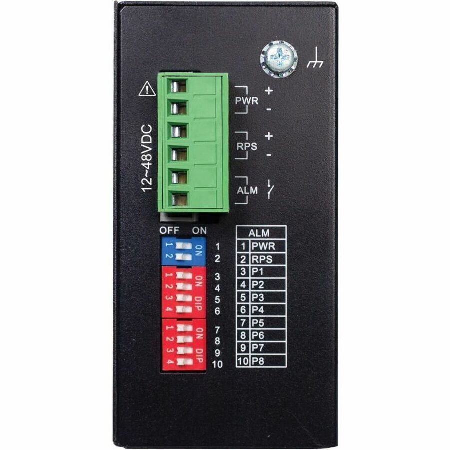 Tripp Lite 8-Port Unmanaged Industrial Ethernet Switch - 10/100 Mbps, Ruggedized,