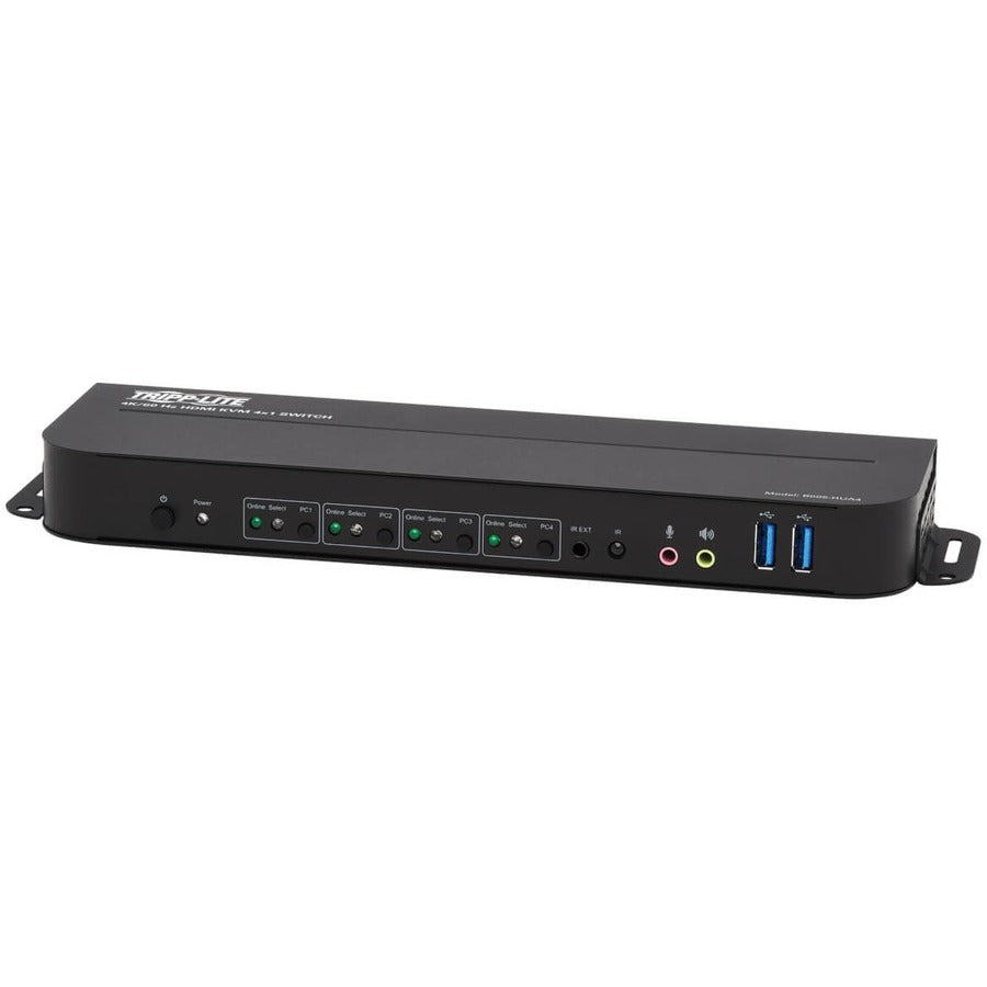 Tripp Lite B005-Hua4 4-Port Hdmi/Usb Kvm Switch - 4K 60 Hz, Hdr, Hdcp 2.2, Ir, Usb Sharing