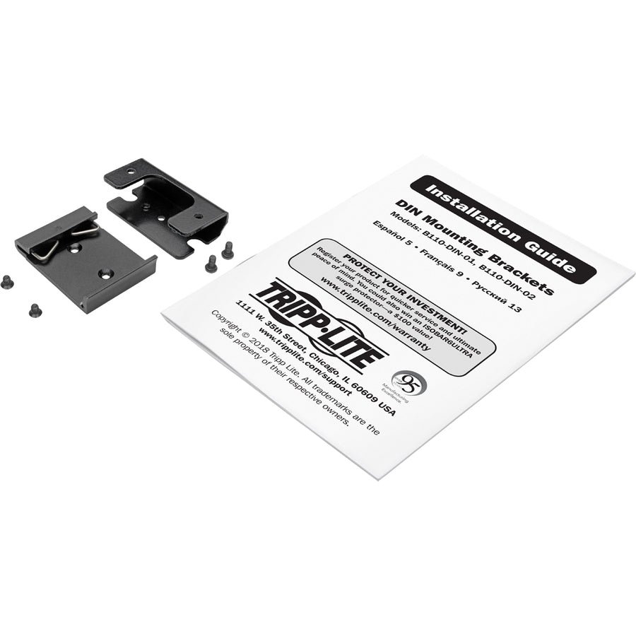Tripp Lite B110-Din-01 Din Rail-Mounting Bracket For Digital Signage, Version 1 - 41 Mm Mounting Distance