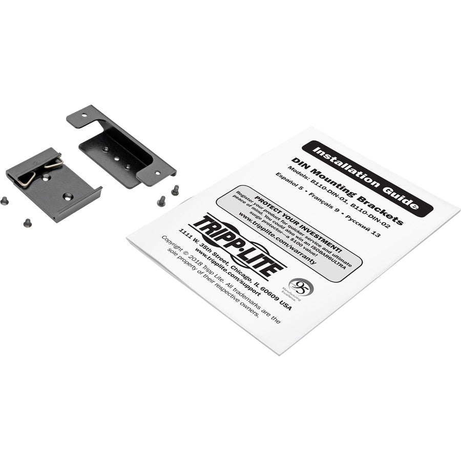Tripp Lite B110-Din-02 Din Rail-Mounting Bracket For Digital Signage, Version 2 - 65 Mm Mounting Distance