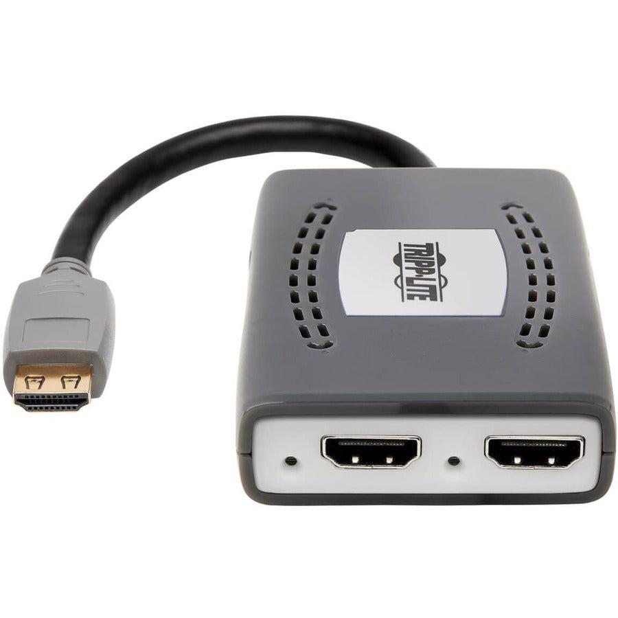 Tripp Lite B118-002-Hdr-V2 2-Port Hdmi Splitter - 4K @ 60 Hz, 4:4:4, Multi-Resolution Support, Hdr, Hdcp 2.2, Usb Powered, Taa