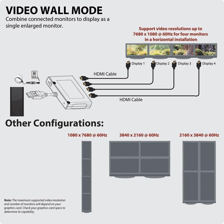 Tripp Lite B156-004-Hd-V2 Video Splitter Displayport 4X Hdmi