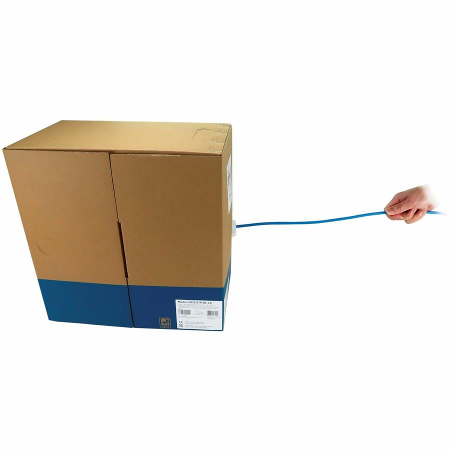 Tripp Lite Cat6 1G Solid Core UTP Bulk Ethernet Cable, LSZH, Blue, 1000 ft. (305 m) -