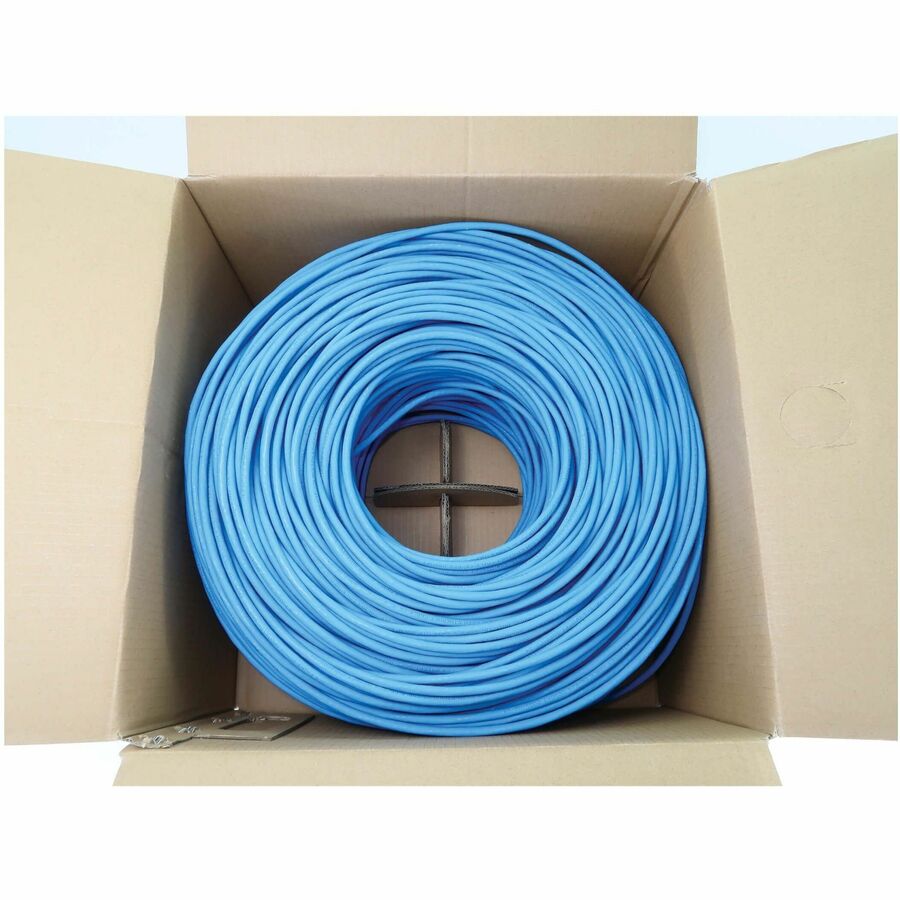 Tripp Lite Cat6 1G Solid Core UTP Bulk Ethernet Cable, LSZH, Blue, 1000 ft. (305 m) -