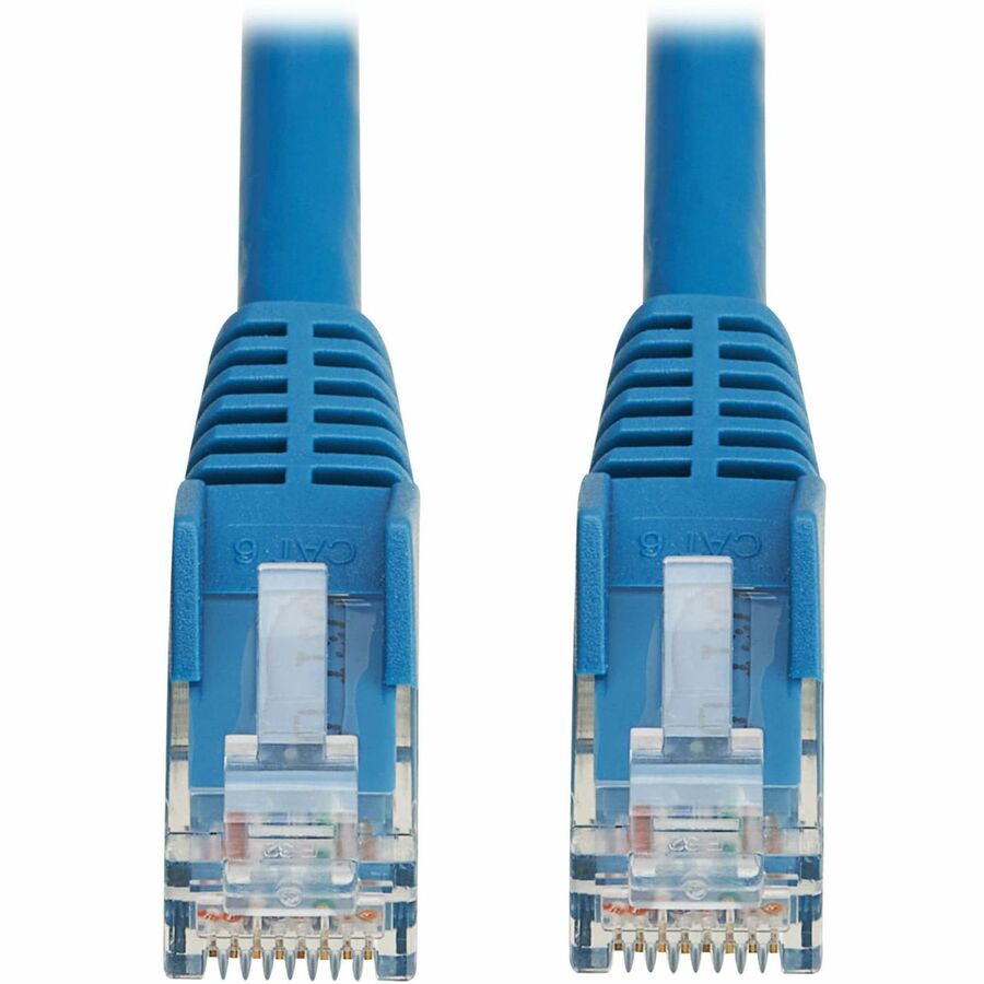 Tripp Lite Cat6 Gigabit Snagless Molded UTP Ethernet Cable (RJ45 M/M) PoE LSZH Blue 0.5 m