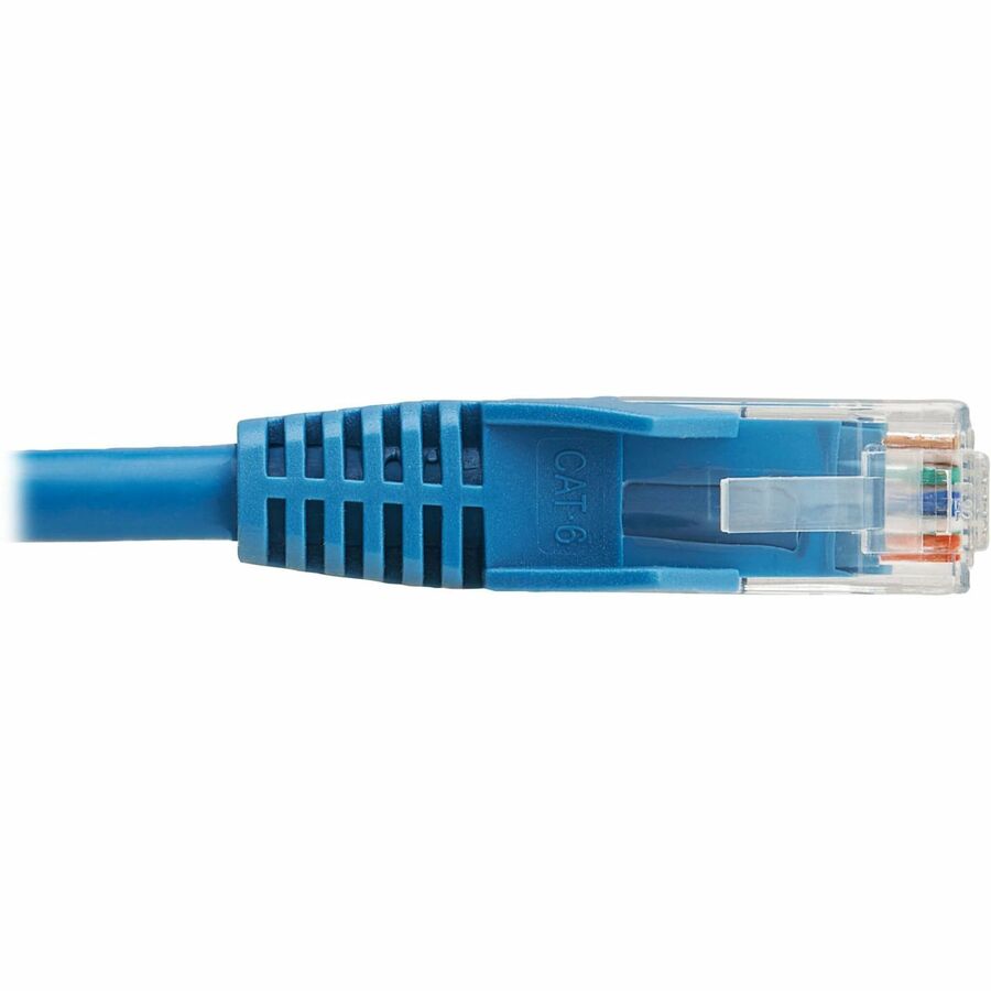 Tripp Lite Cat6 Gigabit Snagless Molded UTP Ethernet Cable (RJ45 M/M) PoE LSZH Blue 0.5 m