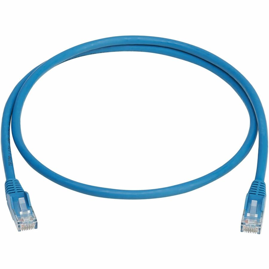 Tripp Lite Cat6 Gigabit Snagless Molded UTP Ethernet Cable (RJ45 M/M) PoE LSZH Blue 1 m
