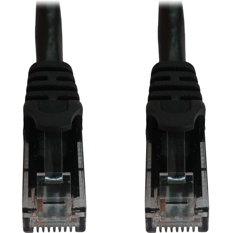 Tripp Lite Cat6a 10G Snagless Molded UTP Ethernet Cable (RJ45 M/M), PoE, Black, 100 ft. (30.5 m)