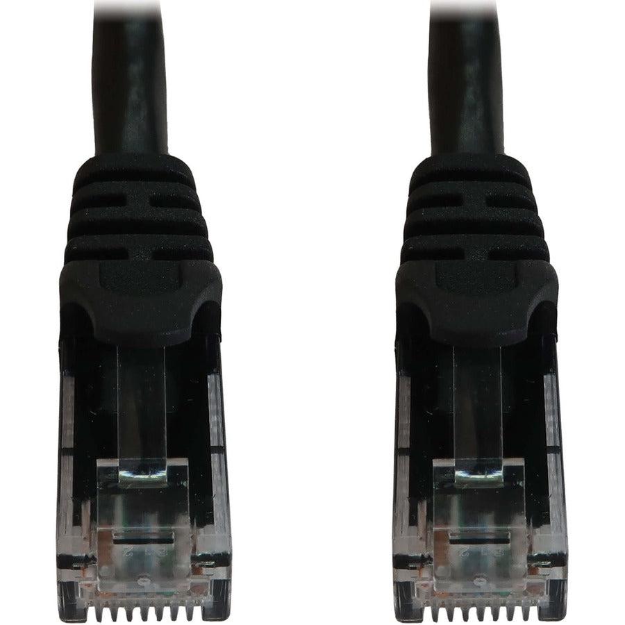 Tripp Lite Cat6a 10G Snagless Molded UTP Ethernet Cable (RJ45 M/M), PoE, Black, 2 ft. (0.6 m)