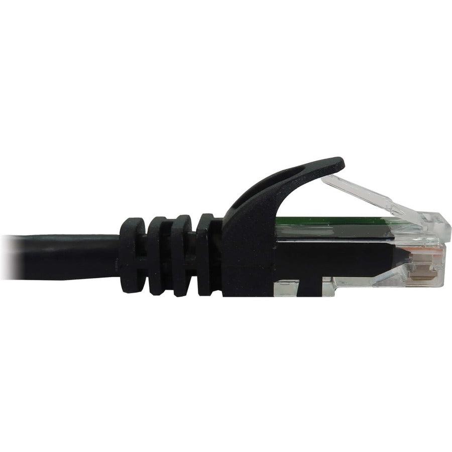 Tripp Lite Cat6a 10G Snagless Molded UTP Ethernet Cable (RJ45 M/M), PoE, Black, 2 ft. (0.6 m)