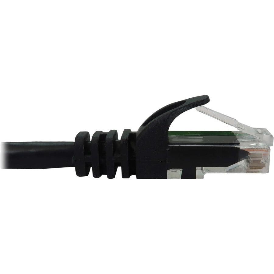 Tripp Lite Cat6a 10G Snagless Molded UTP Ethernet Cable (RJ45 M/M), PoE, Black, 50 ft. (15.2 m)