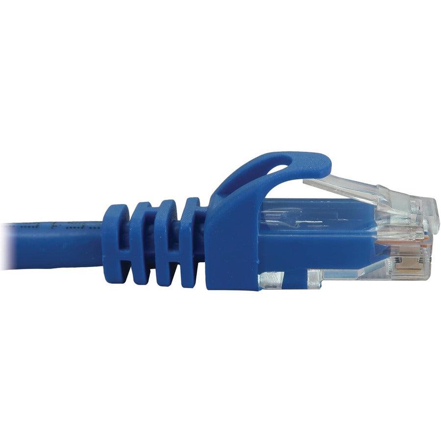 Tripp Lite Cat6a 10G Snagless Molded UTP Ethernet Cable (RJ45 M/M), PoE, Blue, 1 ft. (0.3 m)