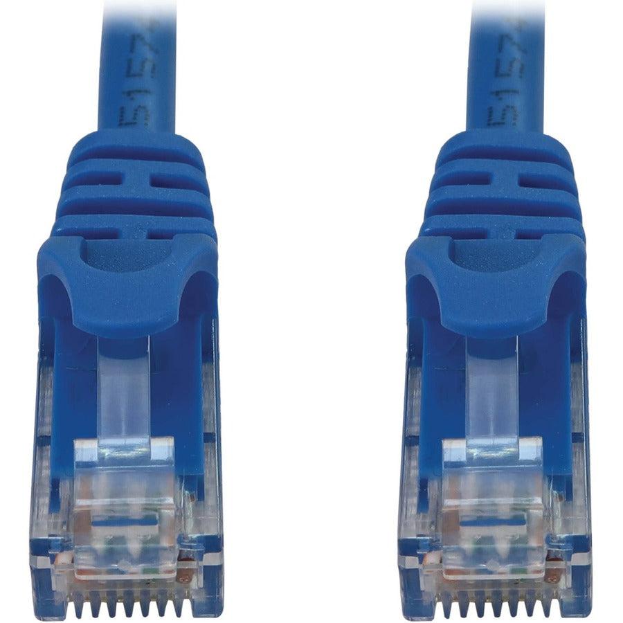 Tripp Lite Cat6a 10G Snagless Molded UTP Ethernet Cable (RJ45 M/M), PoE, Blue, 25 ft. (7.6 m)