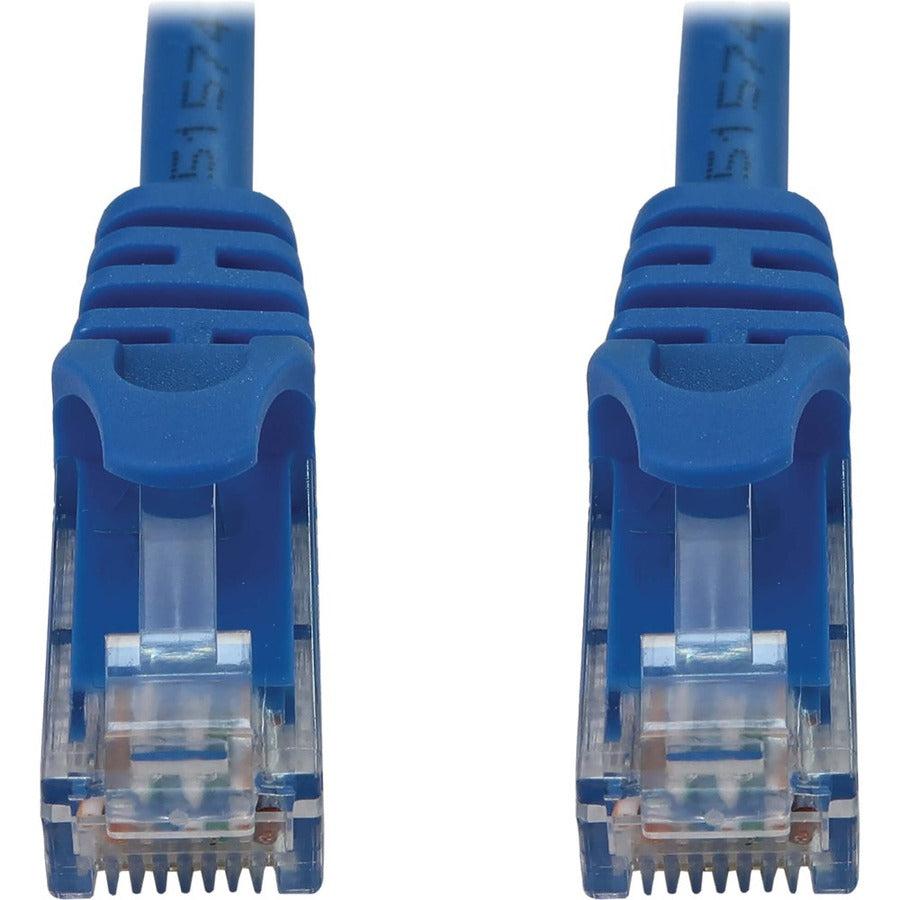 Tripp Lite Cat6a 10G Snagless Molded UTP Ethernet Cable (RJ45 M/M), PoE, Blue, 50 ft. (15.2 m)