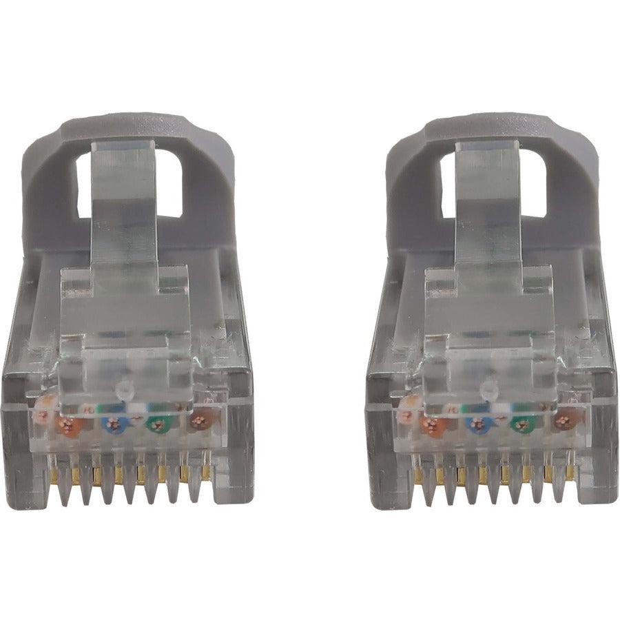 Tripp Lite Cat6a 10G Snagless Molded UTP Ethernet Cable (RJ45 M/M), PoE, Gray, 1 ft. (0.3 m)