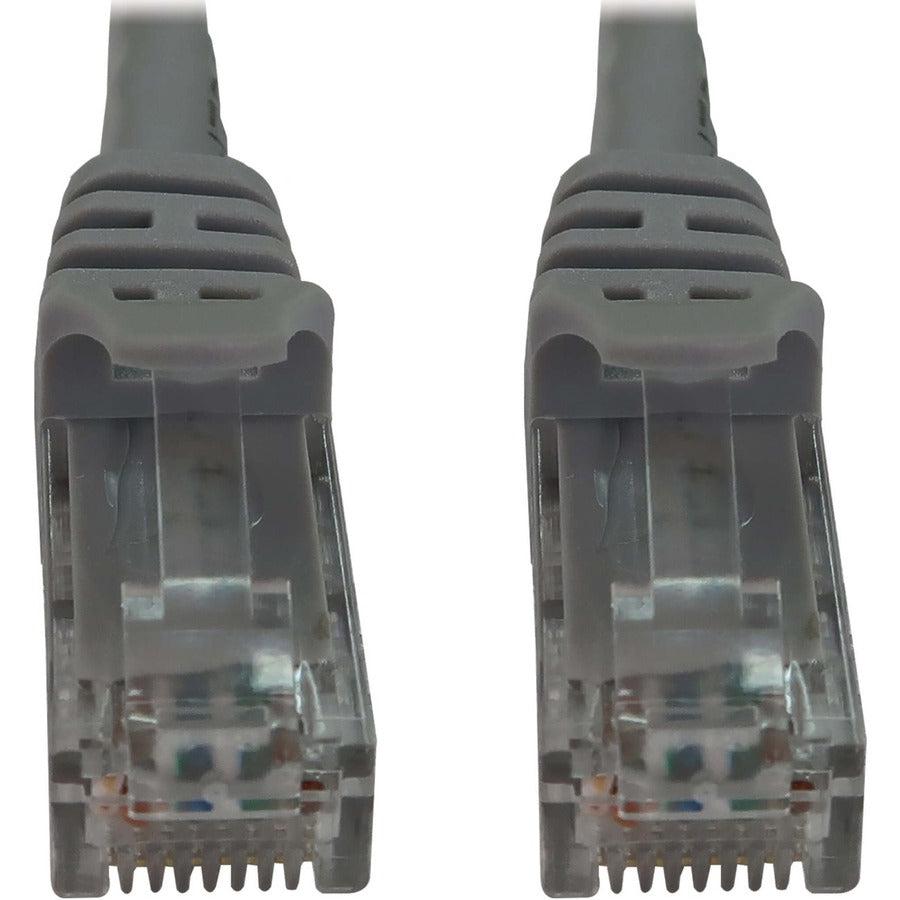 Tripp Lite Cat6a 10G Snagless Molded UTP Ethernet Cable (RJ45 M/M), PoE, Gray, 20 ft. (6.1 m)