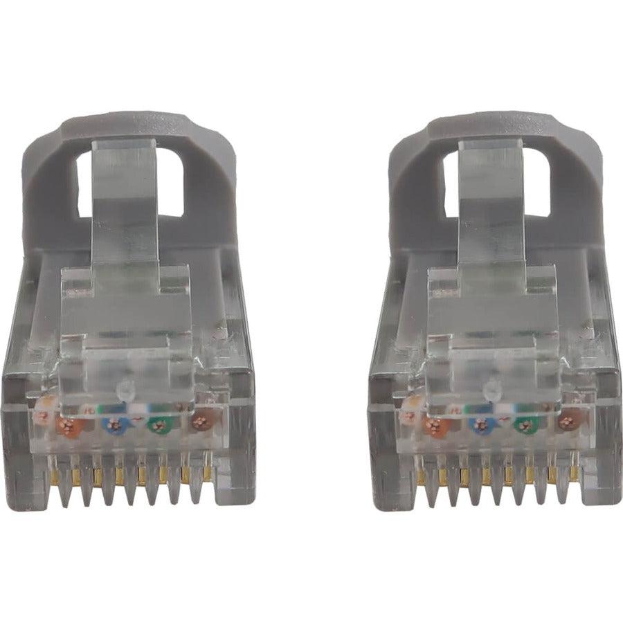 Tripp Lite Cat6a 10G Snagless Molded UTP Ethernet Cable (RJ45 M/M), PoE, Gray, 6 in. (15 cm)