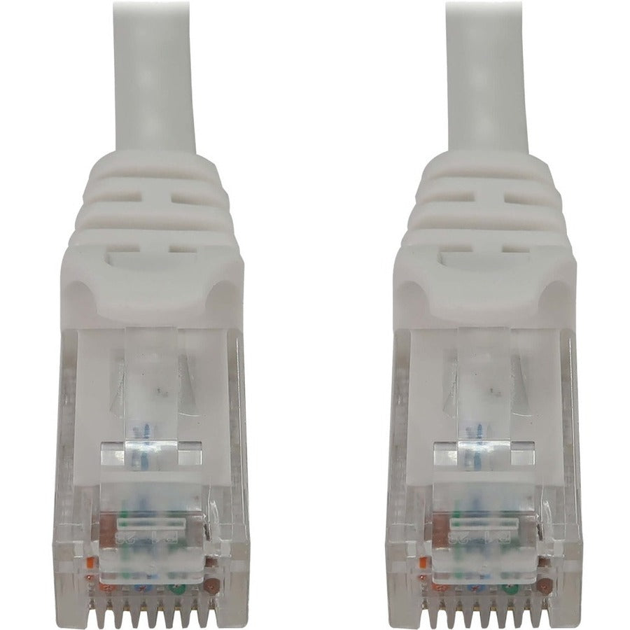 Tripp Lite Cat6a 10G Snagless Molded UTP Ethernet Cable (RJ45 M/M) PoE White 100 ft. (30.5