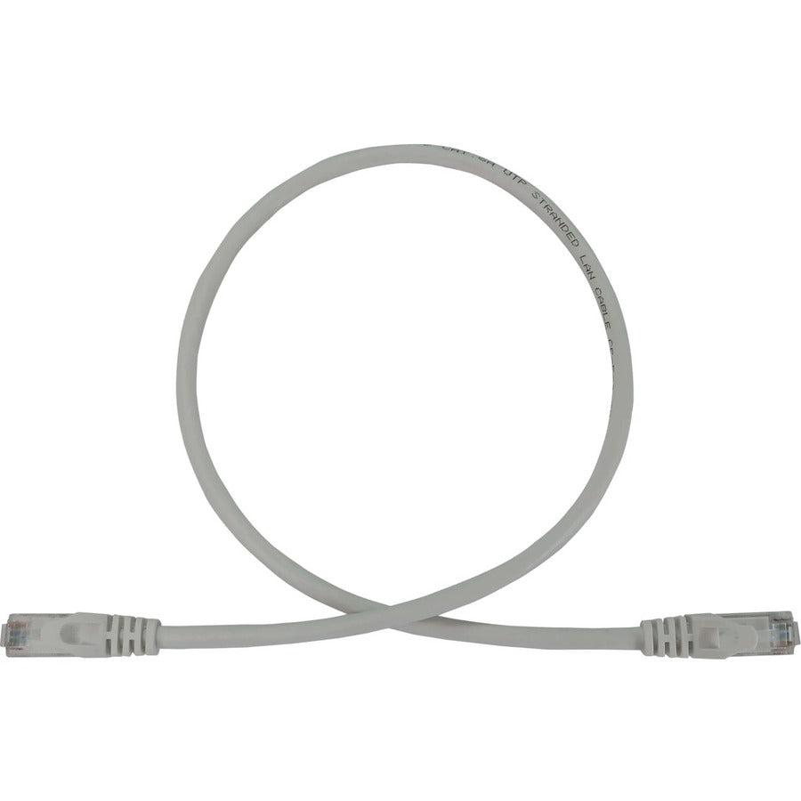 Tripp Lite Cat6a 10G Snagless Molded UTP Ethernet Cable (RJ45 M/M), PoE, White, 2 ft. (0.6 m)