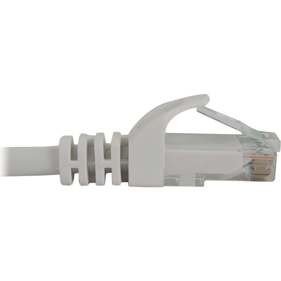 Tripp Lite Cat6a 10G Snagless Molded UTP Ethernet Cable (RJ45 M/M), PoE, White, 3 ft. (0.9 m)