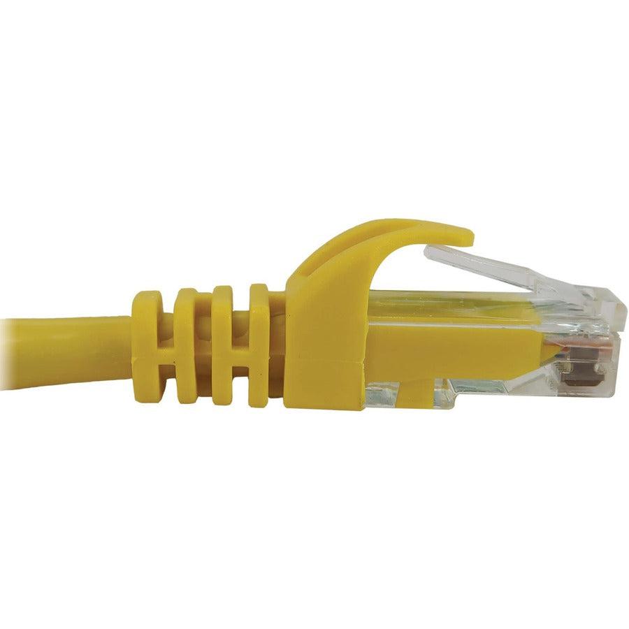 Tripp Lite Cat6a 10G Snagless Molded UTP Ethernet Cable (RJ45 M/M), PoE, Yellow, 2 ft. (0.6 m)