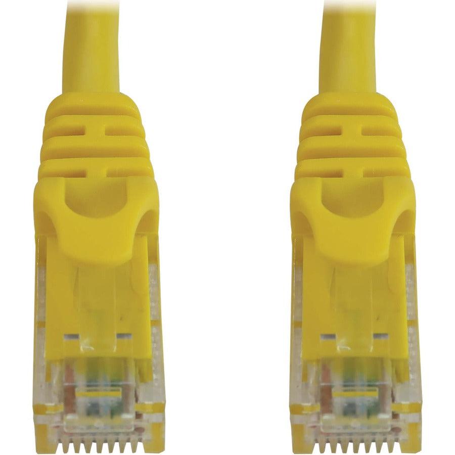 Tripp Lite Cat6a 10G Snagless Molded UTP Ethernet Cable (RJ45 M/M), PoE, Yellow, 3 ft. (0.9 m)
