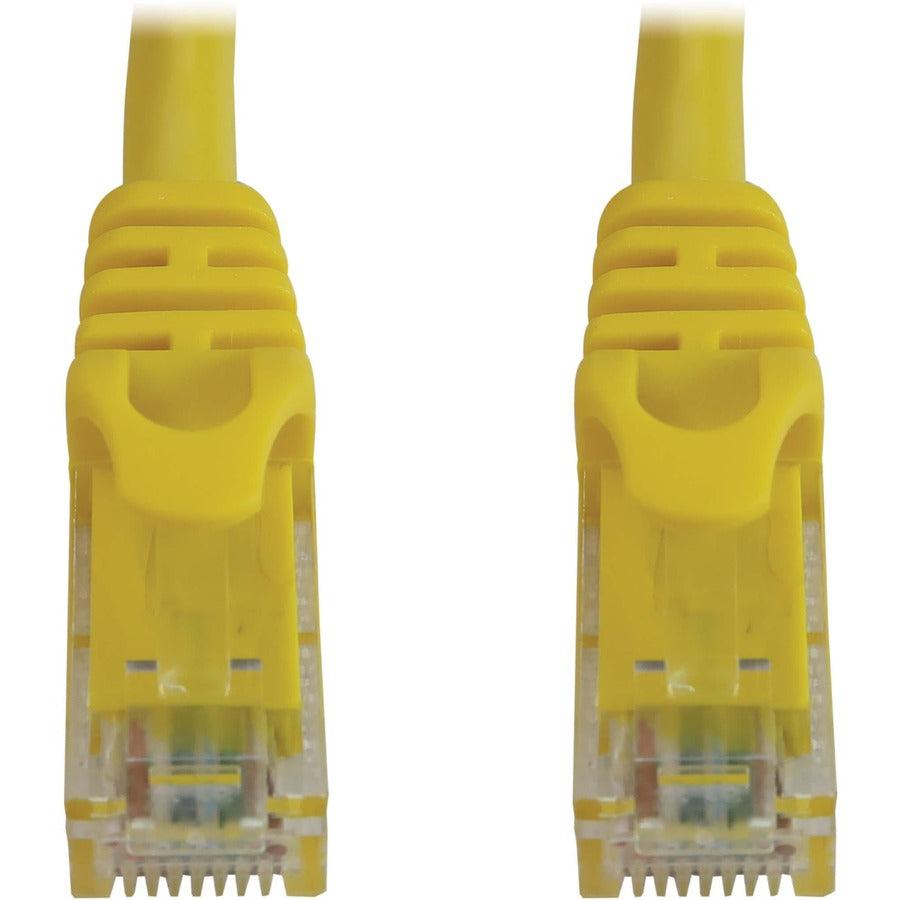 Tripp Lite Cat6a 10G Snagless Molded UTP Ethernet Cable (RJ45 M/M), PoE, Yellow, 5 ft. (1.5 m)