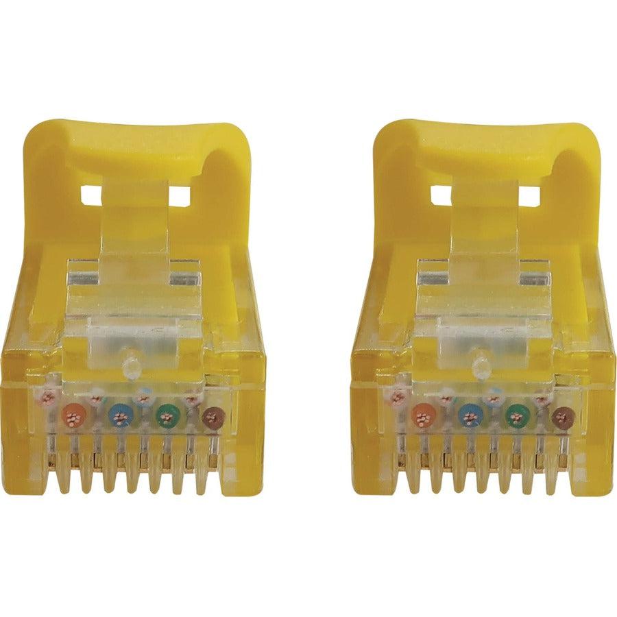 Tripp Lite Cat6a 10G Snagless Molded UTP Ethernet Cable (RJ45 M/M), PoE, Yellow, 7 ft. (2.1 m)