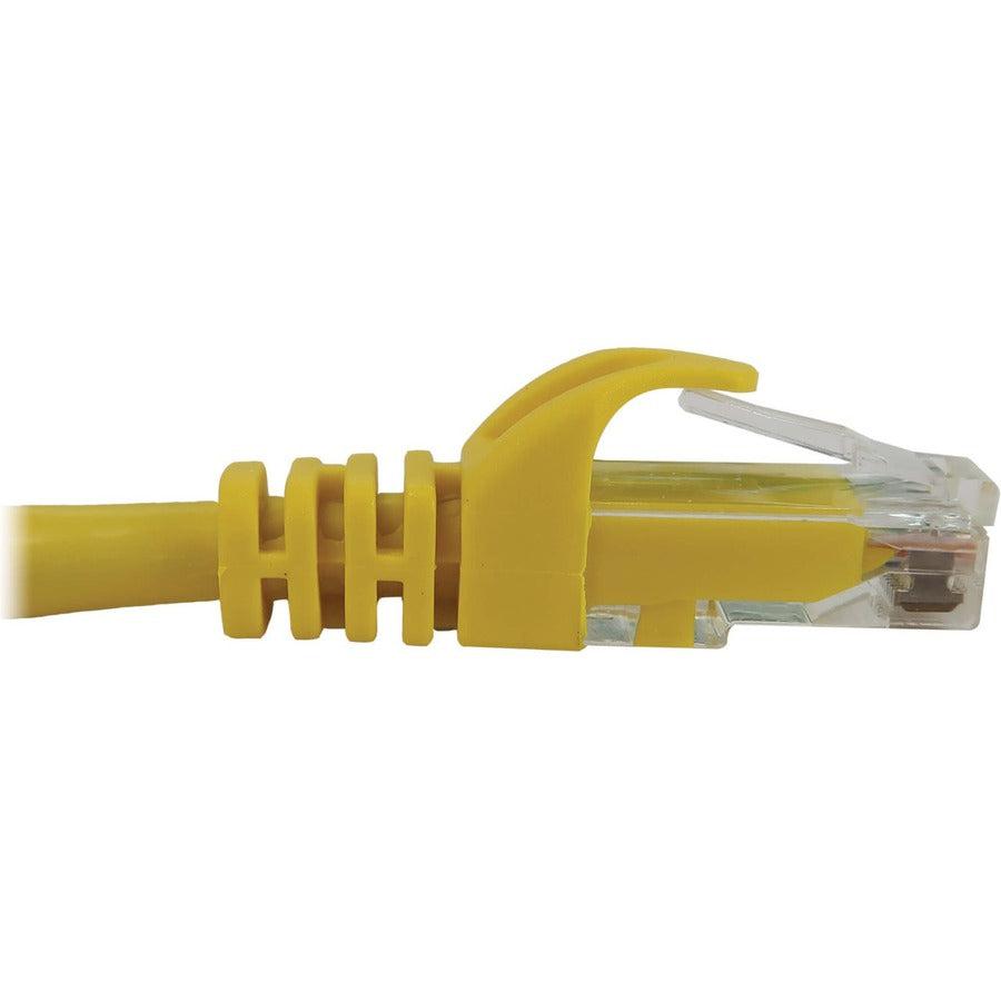Tripp Lite Cat6a 10G Snagless Molded UTP Ethernet Cable (RJ45 M/M), PoE, Yellow, 7 ft. (2.1 m)