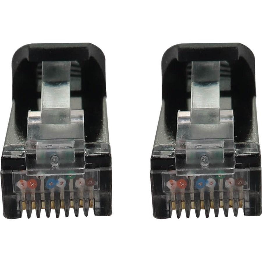 Tripp Lite Cat6a 10G Snagless Shielded Slim STP Ethernet Cable (RJ45 M/M), PoE, Black, 15 ft. (4.6 m)