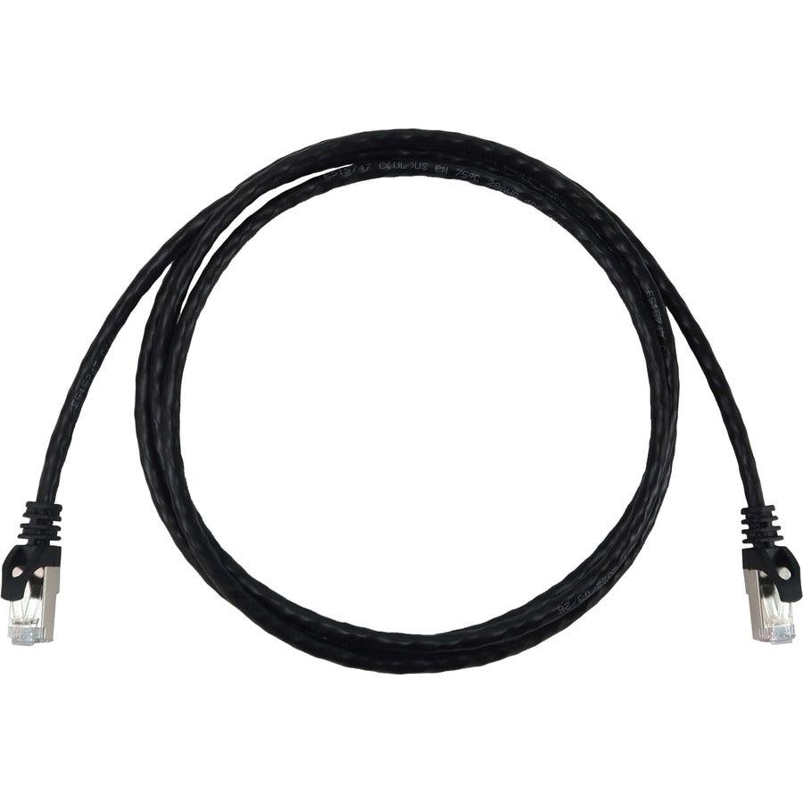 Tripp Lite Cat6a 10G Snagless Shielded Slim STP Ethernet Cable (RJ45 M/M), PoE, Black, 25 ft. (7.6 m)