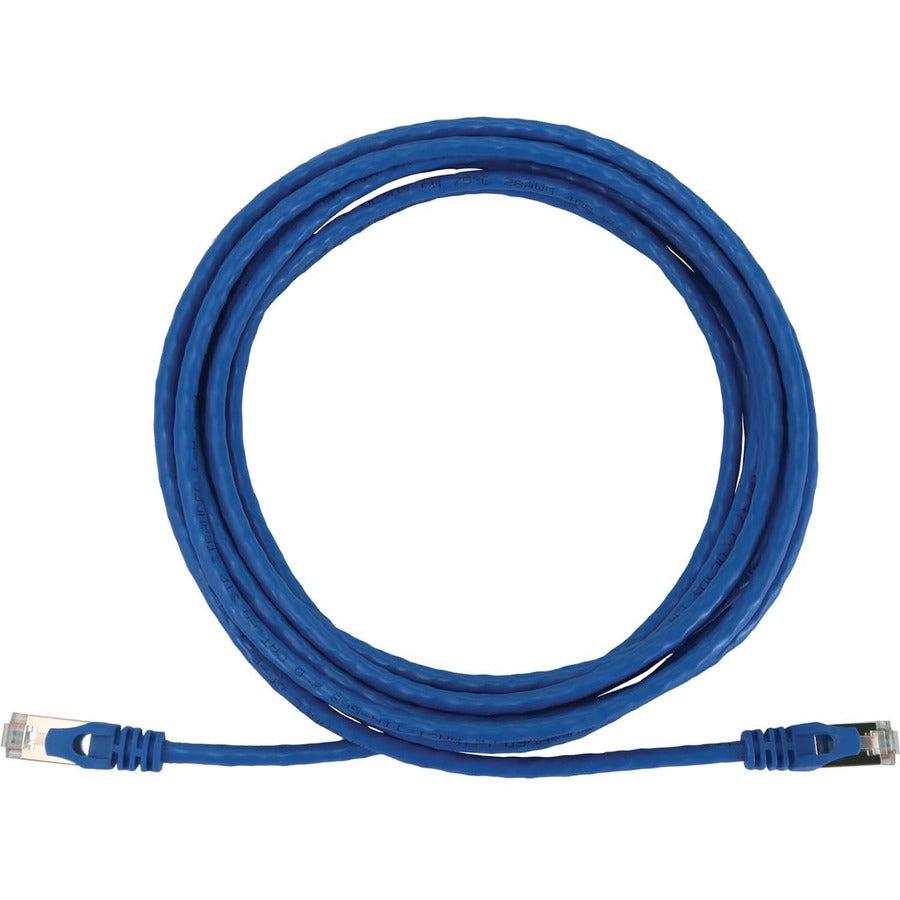Tripp Lite Cat6a 10G Snagless Shielded Slim STP Ethernet Cable (RJ45 M/M), PoE, Blue, 15 ft. (4.6 m)