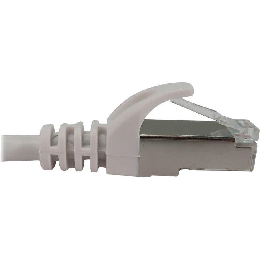 Tripp Lite Cat6a 10G Snagless Shielded Slim STP Ethernet Cable (RJ45 M/M), PoE, White, 25 ft. (7.6 m)