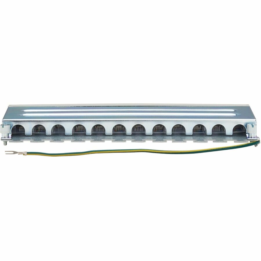 Tripp Lite Cat6a STP Patch Panel, 12 Ports, DIN Rail or Wall Mount, TAA - 12 Port(s) - 12