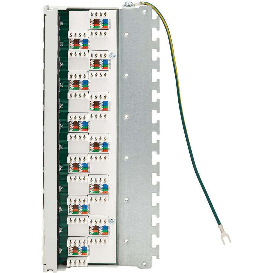 Tripp Lite Cat6a STP Patch Panel, 12 Ports, DIN Rail or Wall Mount, TAA - 12 Port(s) - 12