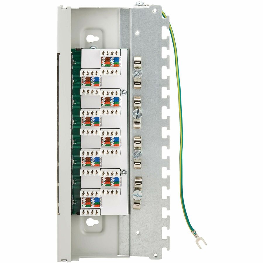 Tripp Lite Cat6a STP Patch Panel, 8 Ports, DIN Rail or Wall Mount, TAA - 8 Port(s) - 8 x