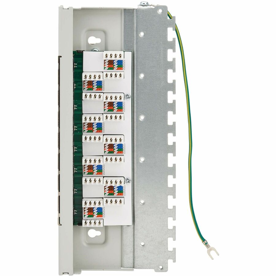 Tripp Lite Cat6a STP Patch Panel, 8 Ports, DIN Rail or Wall Mount, TAA - 8 Port(s) - 8 x