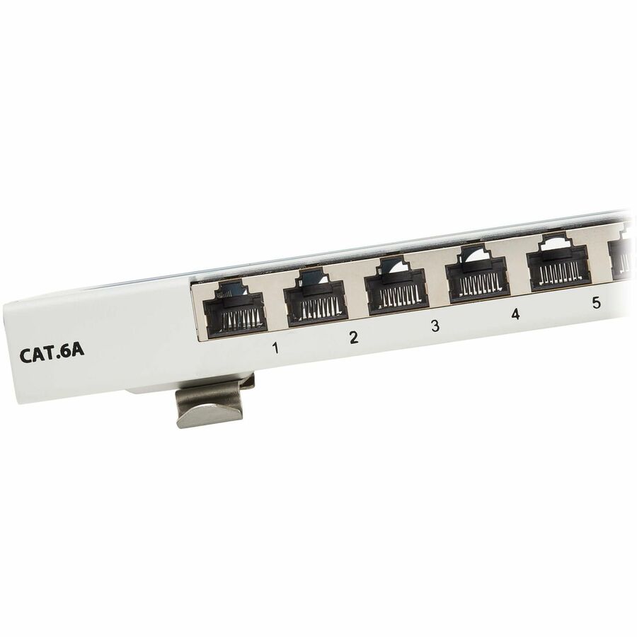 Tripp Lite Cat6a STP Patch Panel, 8 Ports, DIN Rail or Wall Mount, TAA - 8 Port(s) - 8 x